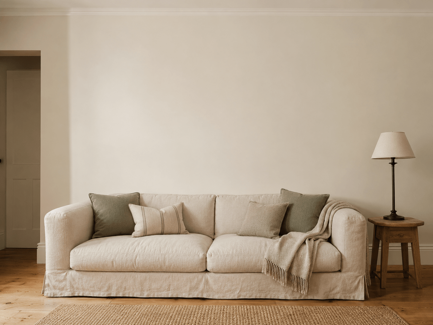 Example living room wall