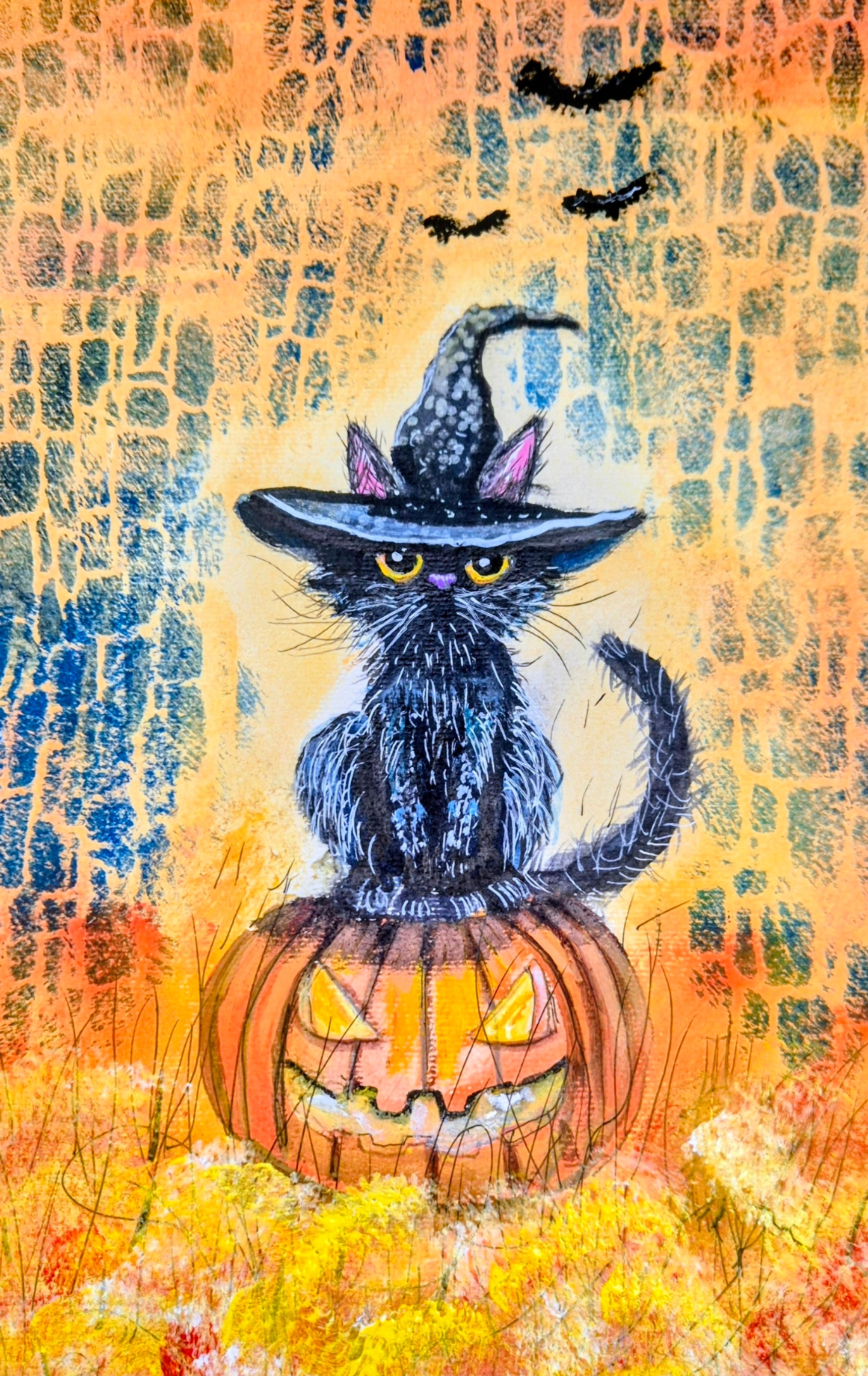 Merlin The Wizards Cat Gurafing the Doorway to the Coven
