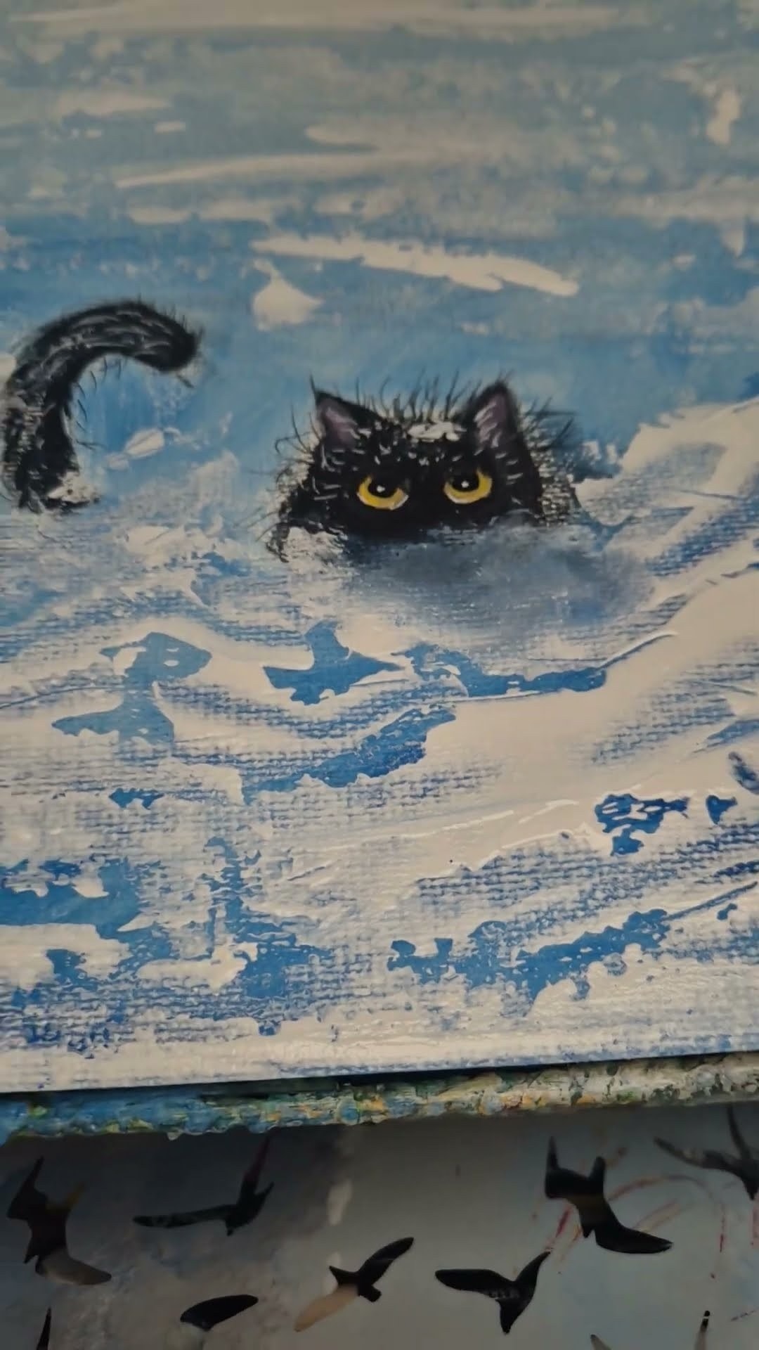 Winter Whiskers buy on website or DM Mehttps://jjsart.co.uk/