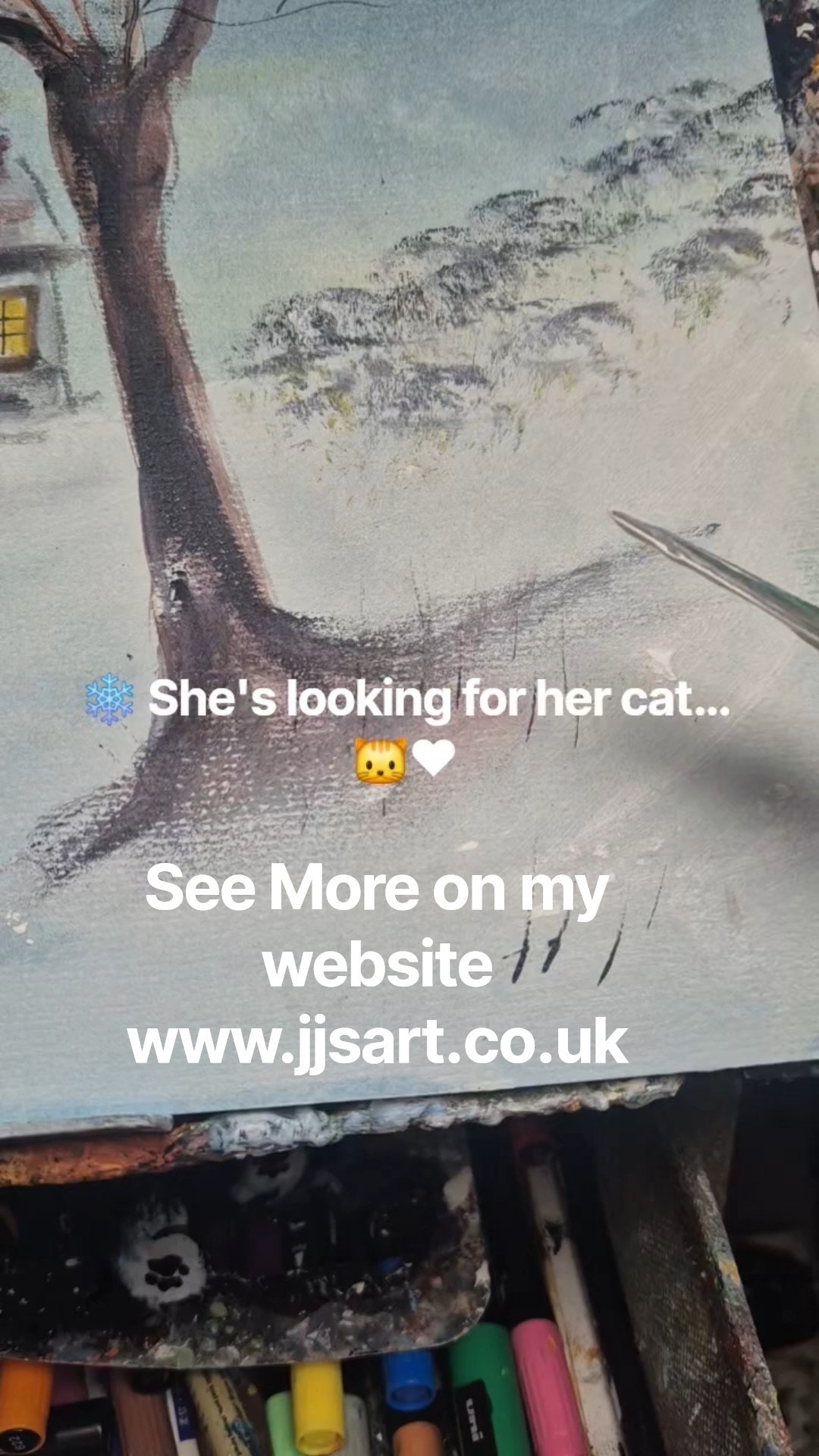 ❄️ She's looking for her cat… 🐱❤️ Did she find Him?